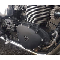 Sprocket Cover - Ribbed - Black - Triumph Bonneville Air Cooled